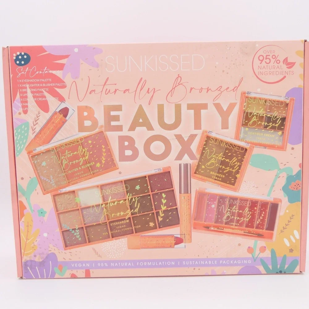 Sunkissed Naturally Bronzed Beauty‎ Box w/ 8 Full Size Items - Vegan & Natural